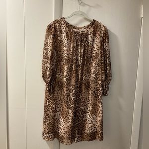 Eva Mendez women’s animal print dress size XL in excellent condition. Cute dress